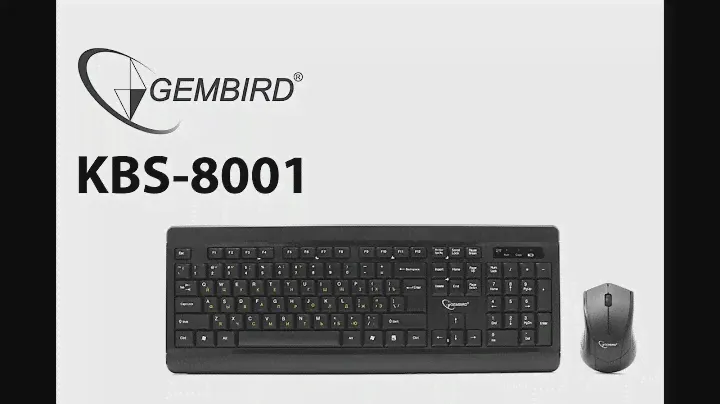 Беспроводной комплект Gemdird KBS-8001