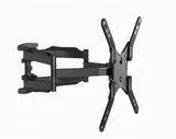 Кронштейн для ТВ GEMBIRD WM-60RT-01 чёрный, для 32"-60", наклон 15°, поворот 90°, нагрузка до 30 кг, расстояние до стены 42-452 мм