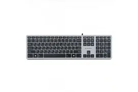 Клавиатура ноутбучного типа Gembird KB-8420,USB, ножничный механизм, клавиши управления громкостью, 104 клавиши, кабель 1,5м
