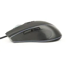 Мышь игровая Gembird MG-800 USB чёрный 3200DPI 7 кнопок регулировка подсветки кабель тканевый 1.8 м