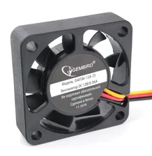 Вентилятор (40/10) Gembird [3 pin/6000 rpm/25 дБ] D40SM-12A-25