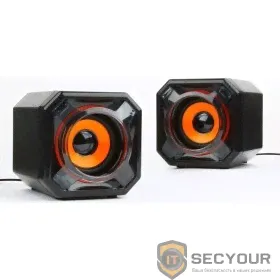Акустич. система 2.0 Gembird SPK-405, пассив. излучатели, черный, 5 Вт, рег. громкости USB-питание-0