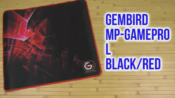 Распаковка Gembird MP-GAMEPRO L Black/Red