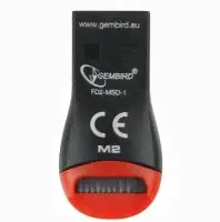 Картридер внешн.USB2.0 Gembird, для считывания MicroSD карт-0