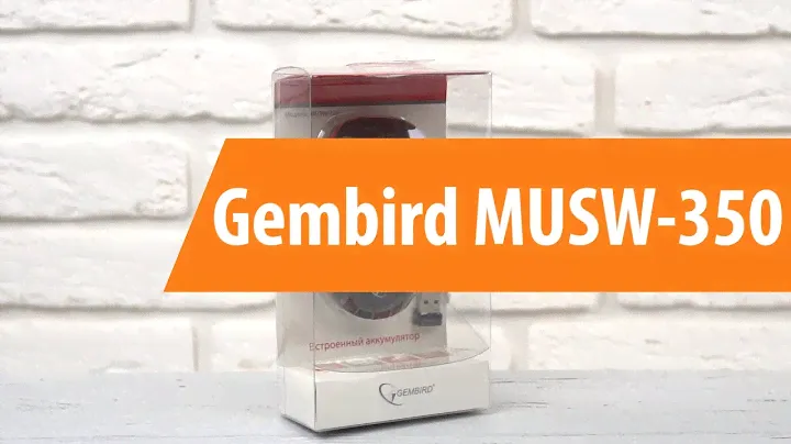 Распаковка Gembird MUSW-350 / Unboxing Gembird MUSW-350