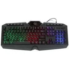 KB-G410L Клавиатура Gembird KB-G410L, USB, черный, 114 кл., м/медиа, Rainbow, кабель 1.5м