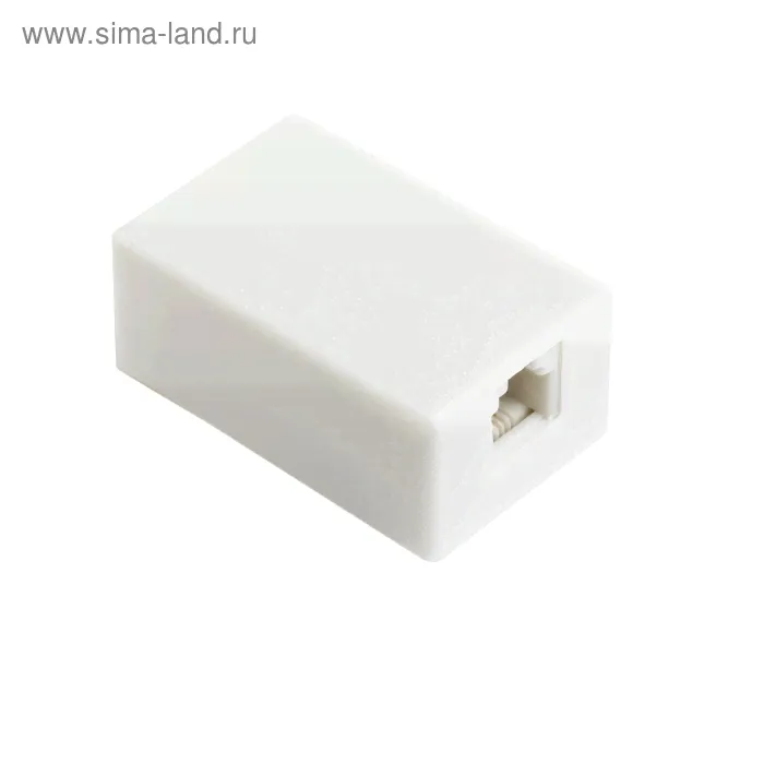 Розетка телефонная Gembird, ТА-101, RJ-11, 6P4C, 1 порт, белая-0