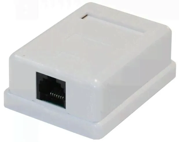 Розетка компьютерная RJ-45 CAT5e, внешняя, одинарная Gembird (NA212)-0
