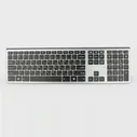 Беспроводная клавиатура Gembird KBW-1 Silver USB серебристый, русская, 1 шт.