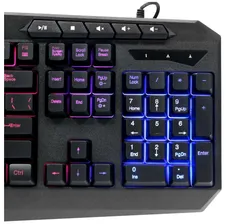 RZTK Клавиатура Gembird Kb-g420l, игровая, проводная, 114 клавиш, подсветка, Usb, чёрная Gembird 9382112 . клавиатура
