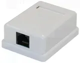 Розетка компьютерная RJ-45 CAT5e, внешняя, одинарная Gembird (NA212)
