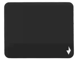 Коврик для мыши Gembird MP-BLACK-S офисный, резина+ткань, 220х180 мм (MP-BLACK-S)