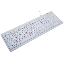 Клавиатура Gembird USB, белая KB-8300U-R
