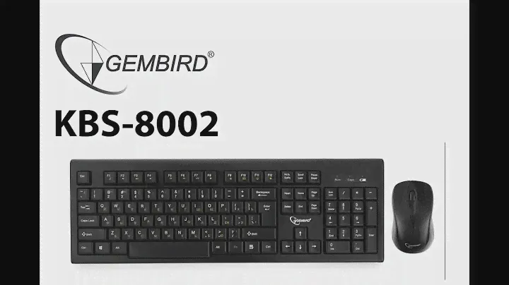 Беспроводной комплект Gembird KBS-8002